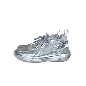 Adidas Dame 7 Extended Play Basketball Sneakers Boy Size 5 Color Silver Metallic
